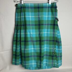 Heritage Tartan Wool Plaid Kilt Academia Preppy Skirt 44 Scotland Scotia Fabrics
